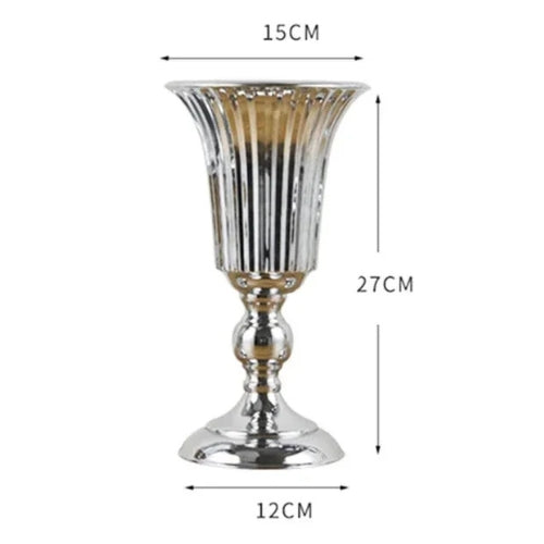 Grand vase Moderne en métal - Vase décoration fête / mariage