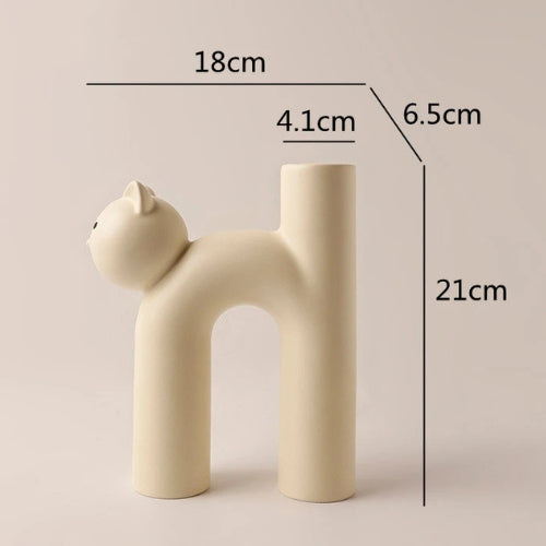 Vase à fleurs en céramique design - Vase original design - Lysea™