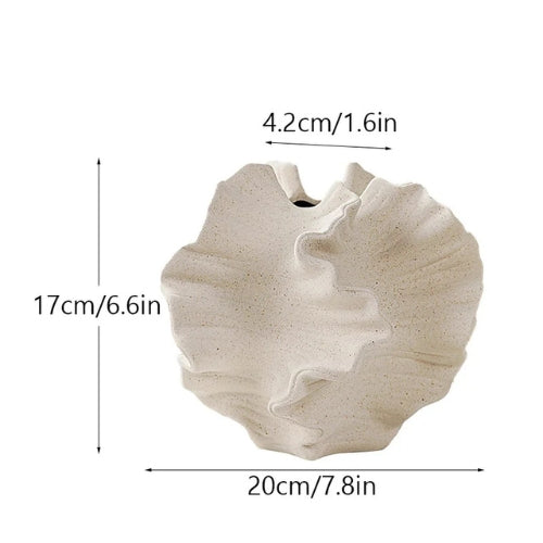 Vase Design corail en Céramique | Décoration Style nordique - Lysea™