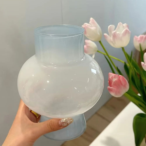 Vase en Verre minimaliste - Vase à fleurs originale - Lysea™