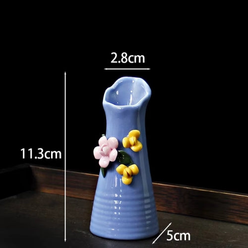 Vase décoratif peint à la main - vase poterie artisanale