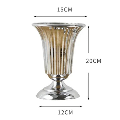 Grand vase Moderne en métal - Vase décoration fête / mariage