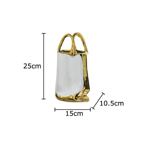 Vase sac a main - Vase créatif en céramique