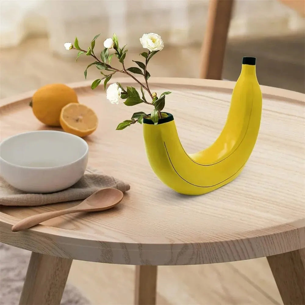 Vase créatif Banane en Résine - Vase décoratif - Lysea™