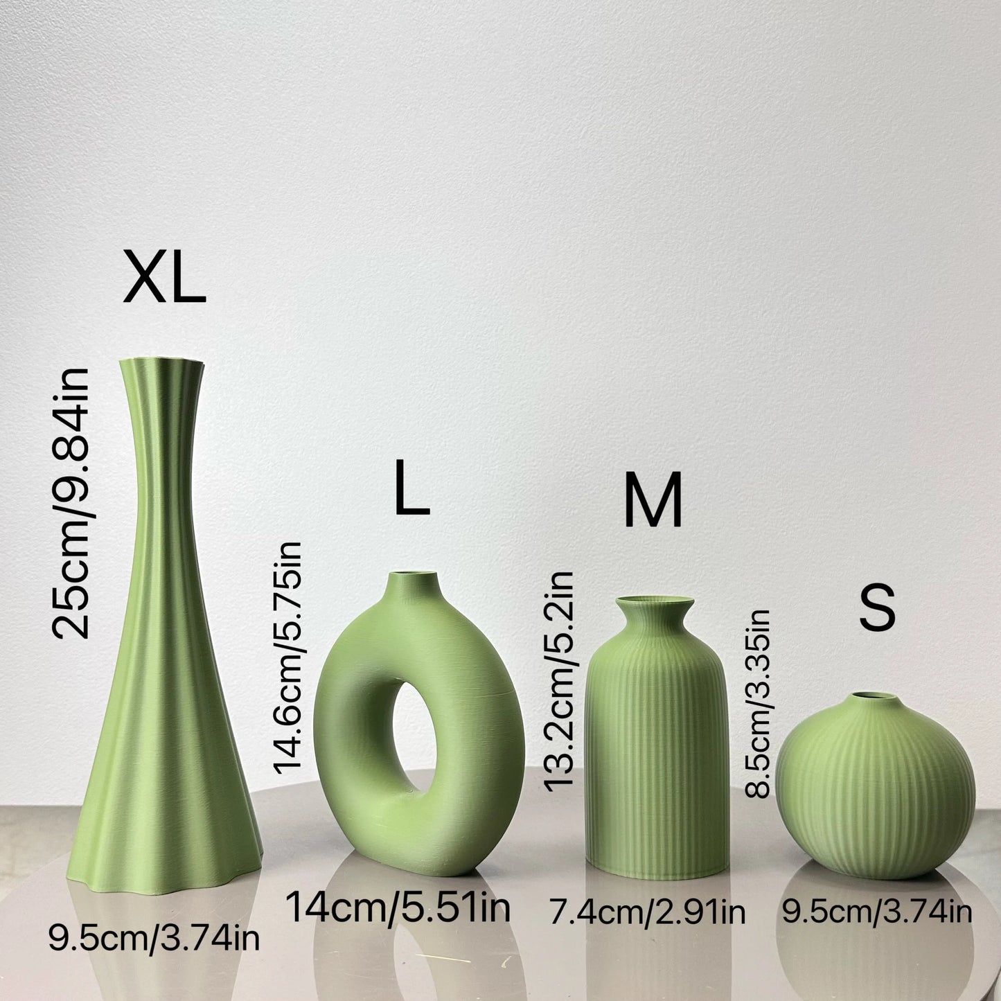 Ensemble de 4 vases Design en Résine - Lysea™