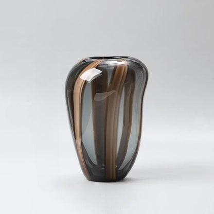 Vase Design artistique en Verre - Vase à fleurs esthétique