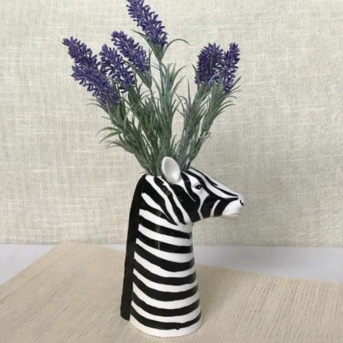 Vase créatif Zèbre - Vase artisanal décoratif