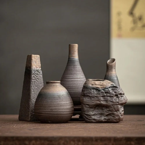 Vase Grecs en Céramique brut - Vase style ancien - Lysea™