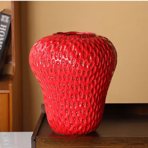 Vase en forme de Fraise en Céramique - Vases décoratifs - Lysea™