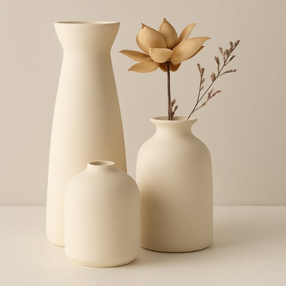 Vase en Céramique - Lot de 3 vases - Lysea™