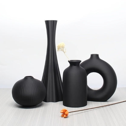 Ensemble de 4 vases Design en Résine - Lysea™