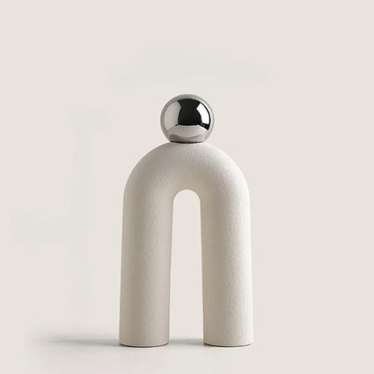 Vase Design en forme de U - Pots de fleurs en Céramique - Lysea™