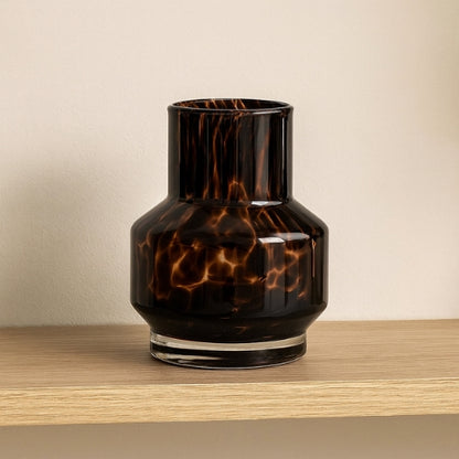 Vase Léopard en verre - Vase à fleurs Moderne