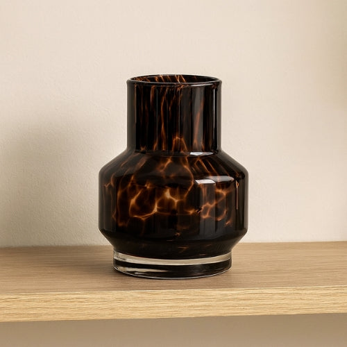 Vase Léopard en verre - Vase à fleurs Moderne