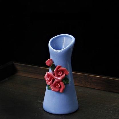 Vase décoratif peint à la main - Vase artisanale en céramique