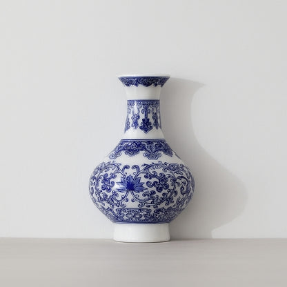 Vase en céramique bleu - Design antique - Lysea™