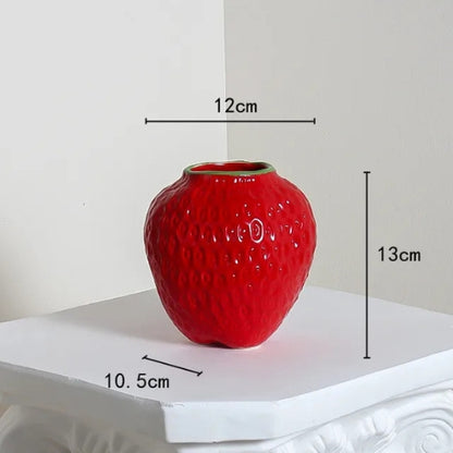 Vase en forme de Fraise en Céramique - Vases décoratifs - Lysea™