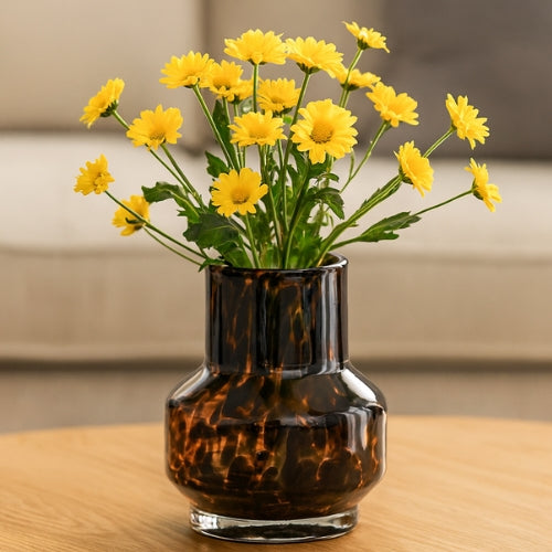 Vase Léopard en verre - Vase à fleurs Moderne
