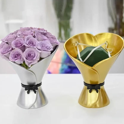 Vase Moderne Décoratif - Vase en Résine style bouquet - Lysea™