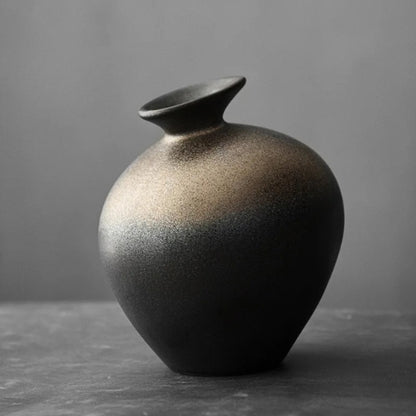 Vase vintage en terre cuite - Vase à fleurs rétro