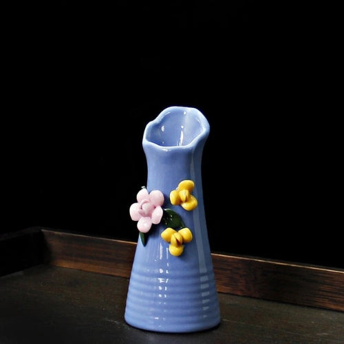 Vase décoratif peint à la main - Vase artisanale en céramique