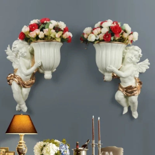 Vase Murale en Résine - Style ange - Lysea™