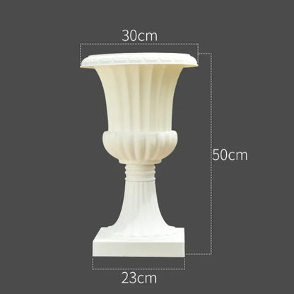 Vase blanc pour mariage en Résine  - Décoration originale - Lysea™