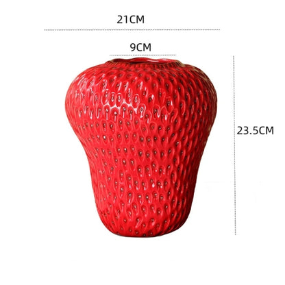 Vase en forme de Fraise en Céramique - Vases décoratifs - Lysea™