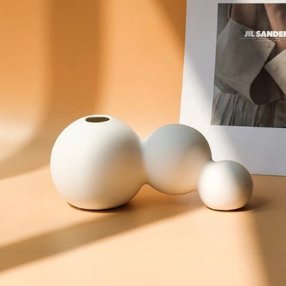 Vase Blanc Nordique - Petits vases décoratifs - Lysea™
