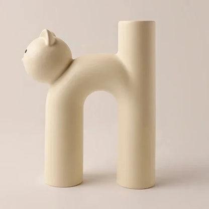 Vase à fleurs en céramique design - Vase original design - Lysea™