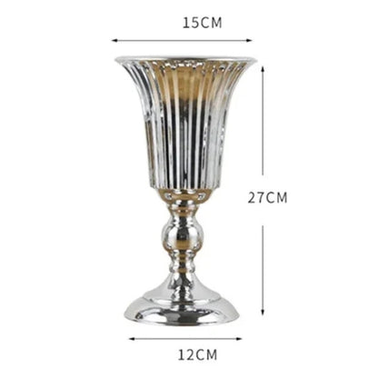 Grand vase Moderne en métal - Vase décoration fête / mariage