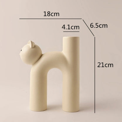 Vase à fleurs en céramique design - Vase original design - Lysea™