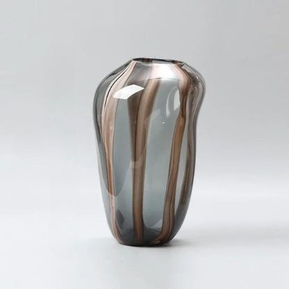 Vase Design artistique en Verre - Vase à fleurs esthétique