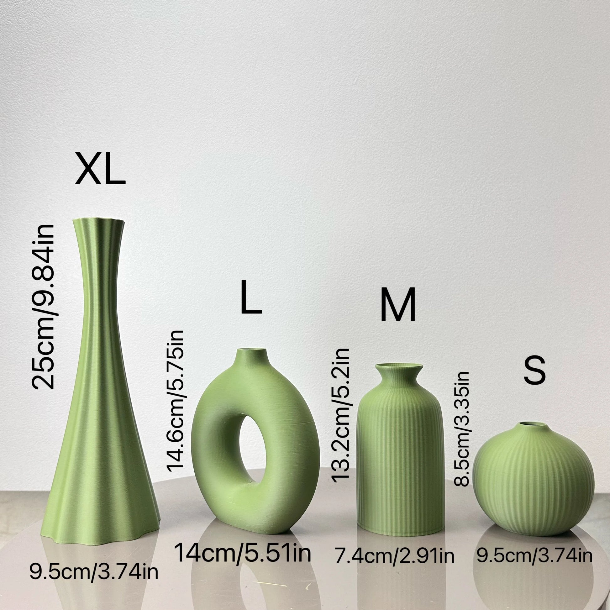 Ensemble de 4 vases Design en Résine - Lysea™