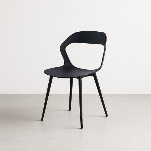 Lysea™ Noir Chaise de salle à manger design - Ensemble de 6 chaises scandinave