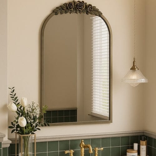 Lysea 60x91cm Miroir mural vintage - Miroir design Antique | Cadre en métal